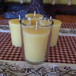 4 Beeswax Votive Candles 100 Percent Pure Natural Votives - thumbnail 2