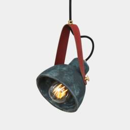 Pera Ceramic Pendant With Fire-Hose Strap Blue Earth 6 - thumbnail 3