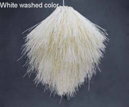 Handwoven Rattan Pendant Light, Ceiling Lights, Shaggy Lamp, Like Long Hair Hanging Lamps - thumbnail 3