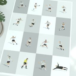 Germany National Football Team Legends Print - Die Mannschaft Icons Poster German Soccer Art - thumbnail 3