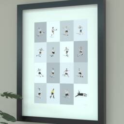 Germany National Football Team Legends Print - Die Mannschaft Icons Poster German Soccer Art - thumbnail 1