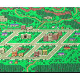"Earthbound, Onett Map 24"" X 36" - thumbnail 2