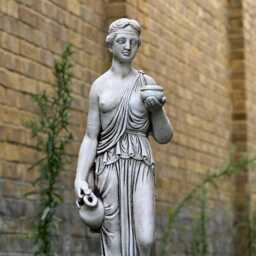 Elegant Greek Goddess Statue Classical Garden Decor Outdoor Woman Sculpture Concrete Figurine Yard Ornament Timeless Beauty - thumbnail 2
