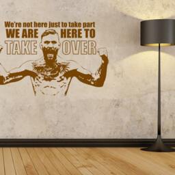 Conor Mcgregor Mma Fighter - Vinyl Transfer Wall Sticker Boys Bedroom - thumbnail 2