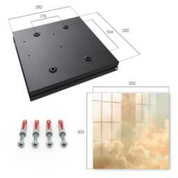 Pastel Clouds Wall Mounted Key Cabinet, Beige Box For Wall, Painterly Nature, Lovers Of Peace & Relaxation - thumbnail 4