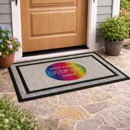 Outdoor Personalized Rug - Doormat Housewarming Gift Washable Custom Door Mat Eclectic Home Decor Realtor - thumbnail 3
