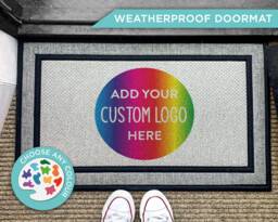 Outdoor Personalized Rug - Doormat Housewarming Gift Washable Custom Door Mat Eclectic Home Decor Realtor