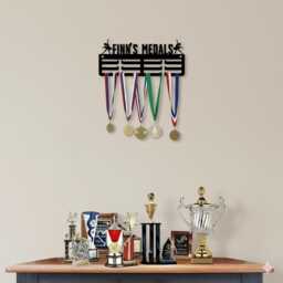Custom Ballerina Medal Holder Wall Art, Personalized Ballet Dancer Name Hanger, Display Awards Sign, Gifts