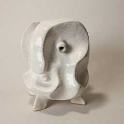 Hand-Sculpted Ceramic Odin Statue Abstract Viking Decor - thumbnail 3