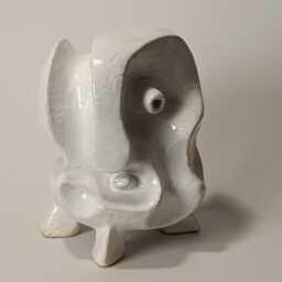 Hand-Sculpted Ceramic Odin Statue Abstract Viking Decor - thumbnail 2