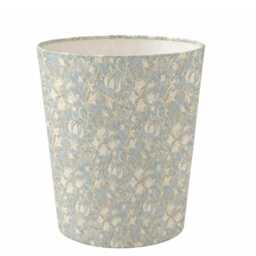 William Morris Golden Lily Pool Waste Paper Bin - Handmade Fabric Basket For Bedroom, Study Or Home Office - thumbnail 1