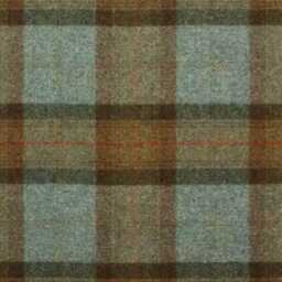 Abraham Moon, Skye, Sea, 100% Wool Plaid, Checked Tartan Cushion Cover - thumbnail 3