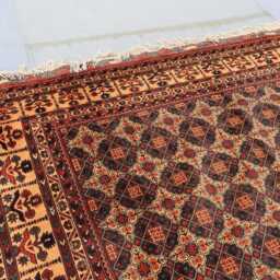 7x10 Tribal Area Rug - Modern Afghan Hand Knotted Wool Handmade Turkmen Bukhara Geometric Oriental Rugs For Living Room - thumbnail 3