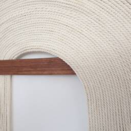 Textured Wavy Cotton Cord Wall Hanging Modern Home Decor - thumbnail 3