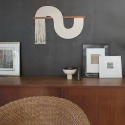 Textured Wavy Cotton Cord Wall Hanging Modern Home Decor - thumbnail 2