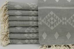 "Gray Kilim Towel, 40""x70"