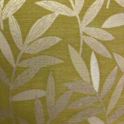 2 X Ochre Yellow Silver Grey Leaf Botanical Cushion Covers 16 - thumbnail 3