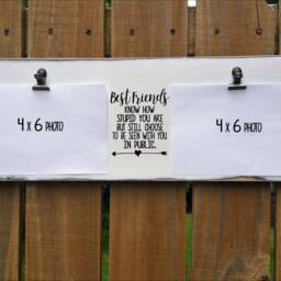 Best Friends Choose To Be Seen With You Double Picture Frame, Wood Photo Board Personalized, Going Away Gift, Dorm Decor, Friend - thumbnail 2