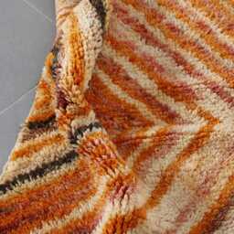 Handwoven Wool Moroccan Runner Rug Colorful Boho Hallway Carpet - thumbnail 2