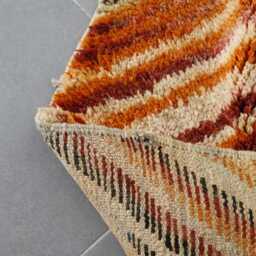 Handwoven Wool Moroccan Runner Rug Colorful Boho Hallway Carpet - thumbnail 3
