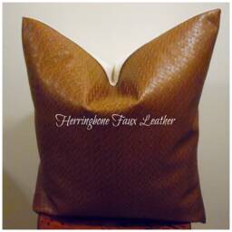 Herringbone Faux Leather. Pillow Covers.toss Pillows.farmhouse Toss Pillow.cushion Covers.slipcovers.home Decor.fall Decor.industrial Decor