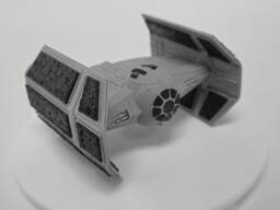 Tie Fighter Model Ship - 3D Printed Sci-Fi Display Starship - thumbnail 1