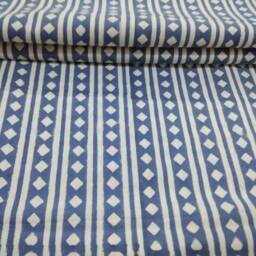 Handmade Cotton Bed Sheet Block Print Indian Bedspread Throw - thumbnail 2