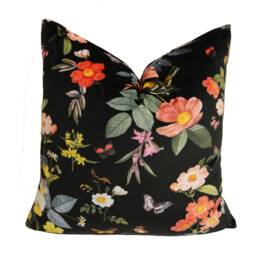 Clarke & - Ava Velvet Black Cushion Cover Throw Pillow Designer Home Decor - thumbnail 2