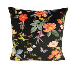 Clarke & - Ava Velvet Black Cushion Cover Throw Pillow Designer Home Decor