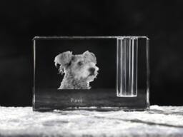Pumi , Crystal Pen Holder With Dog, Souvenir, Decoration, Limited Edition, Collection - thumbnail 1