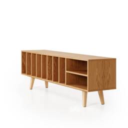"Vinyl Record Cabinet, Stand, Oak, ""Silene" - thumbnail 2