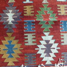 Kilim Rug, Tribal Kilim, Turkish Red Handmade Decorative Home Office Small Vegetable Dye Rug - thumbnail 2