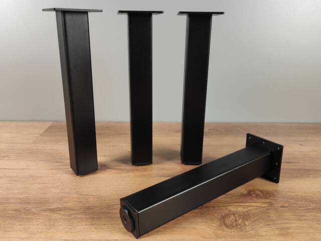 4x Steel Tube Legs - Perfect For Tables, Consoles & Side Tables Modern Furniture Custom Projects - image 1