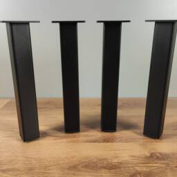 4x Steel Tube Legs - Perfect For Tables, Consoles & Side Tables Modern Furniture Custom Projects - thumbnail 2