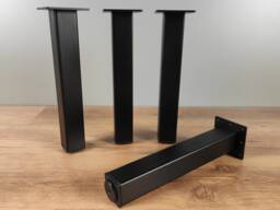 4x Steel Tube Legs - Perfect For Tables, Consoles & Side Tables Modern Furniture Custom Projects - thumbnail 1