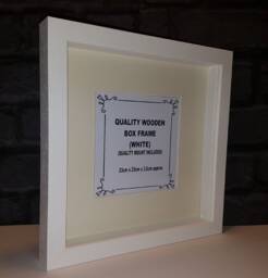 3D Box Photo Frame Standing Hanging Craft Shadow Picture Frames White X 1 - Choice Of Mounts - 2030 - thumbnail 1