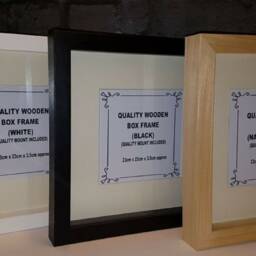 3D Box Photo Frame Standing Hanging Craft Shadow Picture Frames White X 1 - Choice Of Mounts - 2030 - thumbnail 2