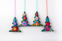 Handmade Mexican Embroidered Christmas Ornaments - Vibrant Decor For A Festive Holiday - thumbnail 1
