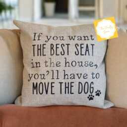 Decorative Throw Pillow Cover - Dog