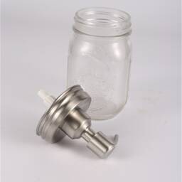 50 Packs Mason Jar Soap Dispenser-Rustproof 304 Stainless Steel Pump & Lid Diy No Jars - thumbnail 4