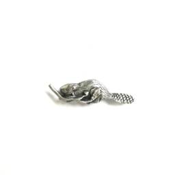Beaver Magnet - Handmade Pewter Decorative Magnet, Strong Magnetic Fridge Or Locker Accessory, Unique Gift - thumbnail 3