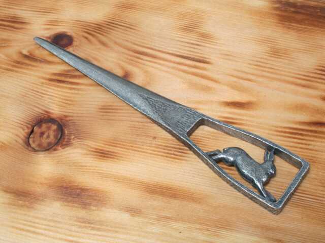 Hare Pewter Letter Opener UK Handmade Birthday Gift - image 1