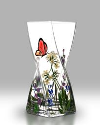 Butterfly Garden - 20cm Twist Vase By Nobile Glassware - thumbnail 1