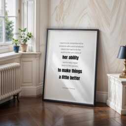 I Want To Be Remembered Print - Ruth Bader Ginsburg Feminist Quote Inspirational Wall Art Typography Poster Unframed - thumbnail 3