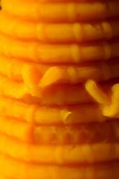 3x Candles Made Of 100% Beeswax Bee House Handmade Golden Yellow Honey Scented With Quality Wicks From Germany Burning Time Approx. 10H Per Candle - thumbnail 3