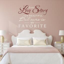 Bueatiful Love Story Wall Decal Vinyl Quotes Bedroom Headboard Decor Art - 001