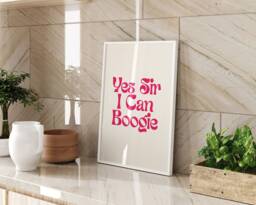 Yes Sir I Can Boogie Disco - Printed Wall Art A3/A4 Framed/Unframed Decorative Print - thumbnail 1