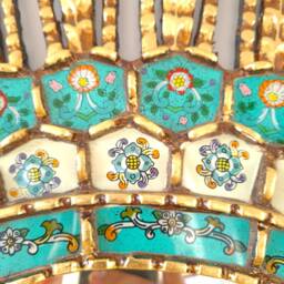 "Peruvian Mirrors ""Eye 78 cm Turquoise" - thumbnail 3