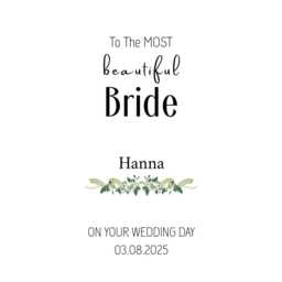 Personalised Brides Wedding Candle Gift Set Bride & Groom Keepsake, Soy Wax - thumbnail 2