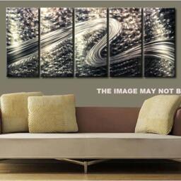 Handmade Metal Wall Art Modern 3D Abstract Sculpture - thumbnail 4